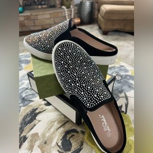 Rhinestone Studded Mules!!!